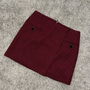 zara houndstooth skirt sz xs